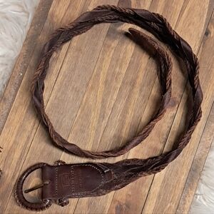 Lucky Brand Braided Leather Belt 40"
